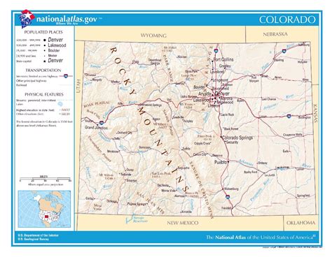 Large detailed map of Colorado state | Colorado state | USA | Maps of the USA | Maps collection ...