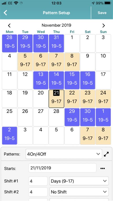 Set Up Your Shift Pattern in MyShiftPlanner - MyShiftPlanner