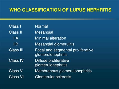 Lupus Nephritis Classification And Treatment