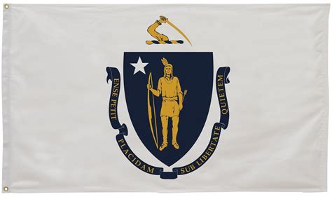 Massachusetts State Flag 2' x 3' | Massachusetts Flag | State of Massachusetts Flag