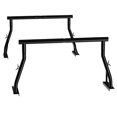 Buy Truck Rack Ladder Rack 800lbs Capacity Heavy Duty Extendable Universal Pickup Two-bar Set ...