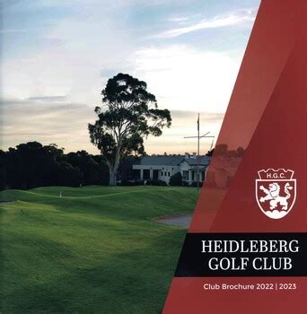 Booklet - Brochure, Heidelberg Golf Club, Heidelberg Golf Club: Club ...