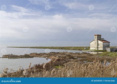 Lagoon of Comacchio stock image. Image of comacchio, waters - 36258295