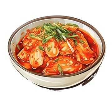 Korean Kimchi National Food Illustration, Food, Famous, Korea PNG ...