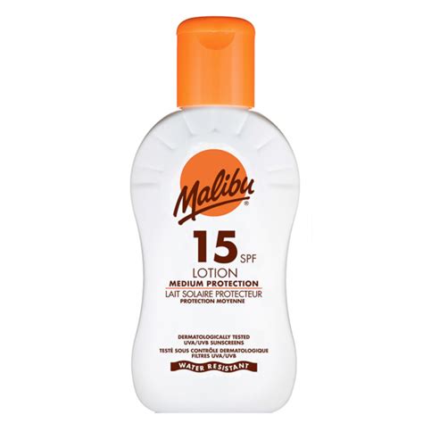 Malibu Sun Lotion SPF15 100 ml - £1.89