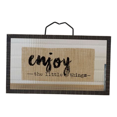 GLASS SIGN "ENJOY" - MyBarnwoodFrames.com