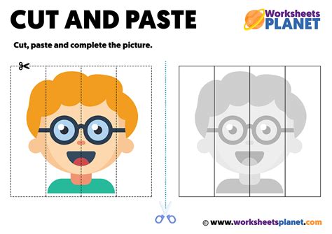 Cut and Paste Printable Worksheets for Kids | Ready to Print