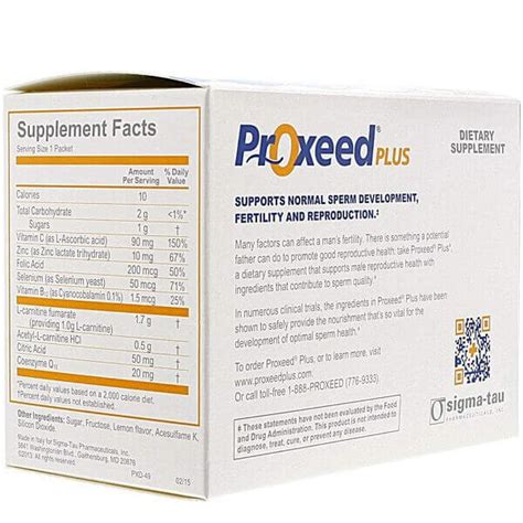 Proxeed Plus Men Fertility Best Reproduction Booster And Sperm Development Supplement