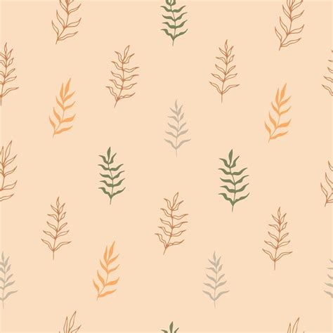 Seamless vector pattern with minimal boho plants 3808633 Vector Art at Vecteezy