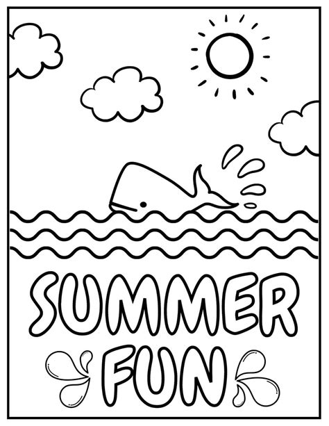 Summer Season Coloring Pages Coloring Home