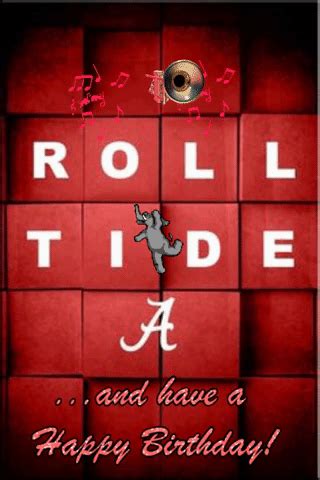 Roll Tide Birthday Card | Big Al, Alabama Crimson Tide