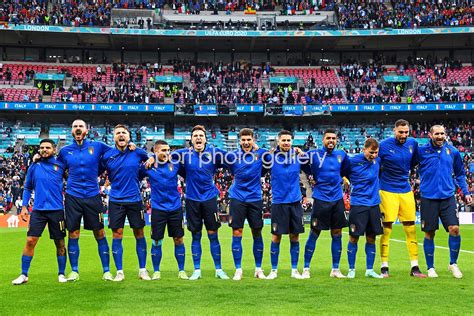 Italy team national anthem emotion v Spain Semi Final Euro 2020 Images | Football Posters