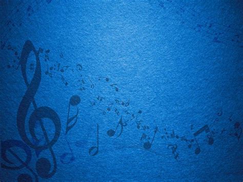 Blue Music Notes Backgrounds for Powerpoint Templates - PPT Backgrounds