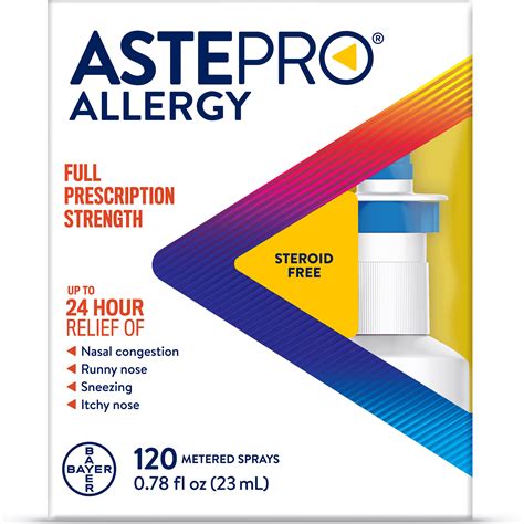 Astepro Allergy, Steroid Free Antihistamine Nasal Spray, 120 Metered Sprays *EN - Walmart.com