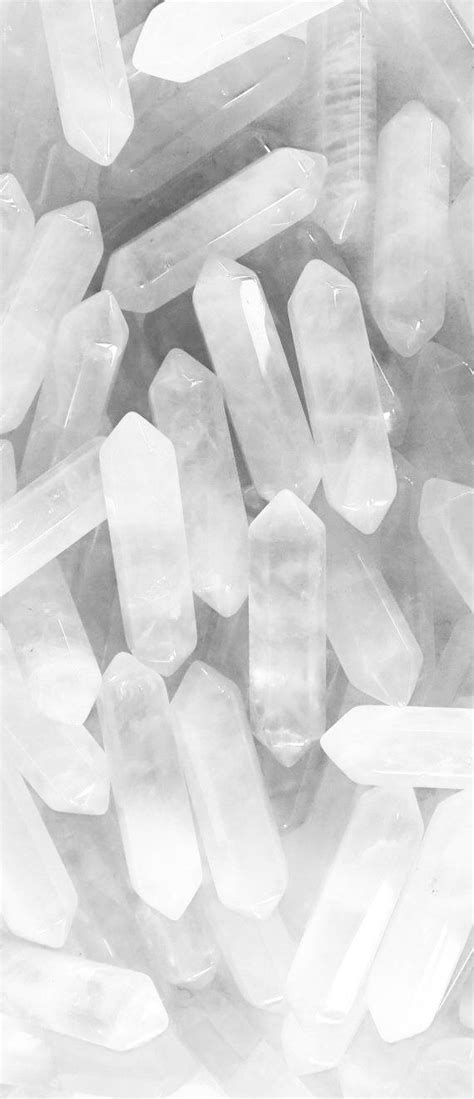 White Crystals Aesthetic