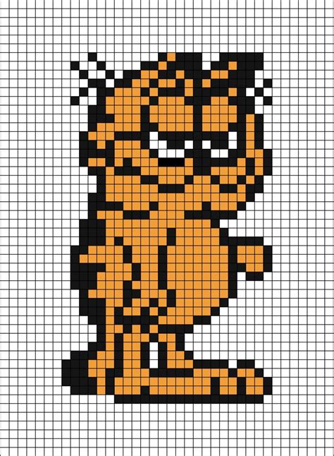 Garfield Pixel Art | Easy and Fun DIY Craft