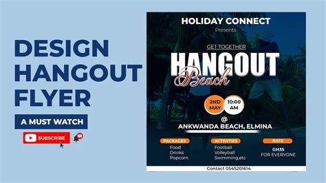 HOW TO DESIGN HANGOUT FLYER FOR CHRISTMAS USING PHOTOSHOP - YouTube