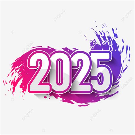 Verlooppenseel 2025 Vector, Verloop, 2025, Jaar Afbeelding PNG Met ...