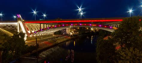 About the Pawtucket River Bridge - Art deco LED lighting Rhode Island bridge