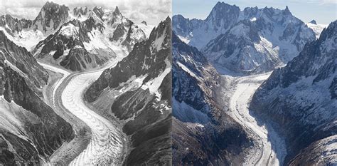 Ce qu’un siècle de changement climatique a fait au plus grand glacier français