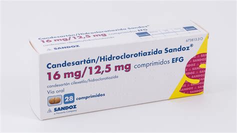 Candesartan/Hidroclorotiazida Sandoz Efg 16 Mg/12,5 Mg 28 Comprimidos - Farmacéuticos