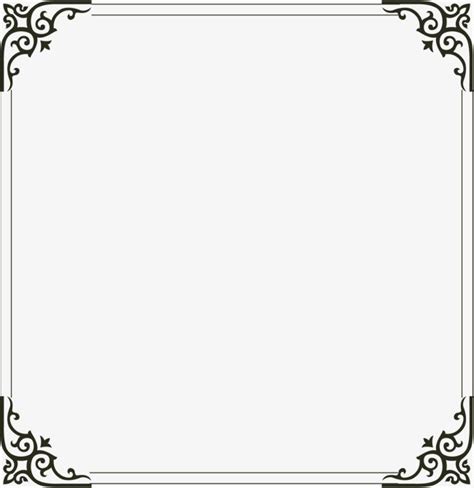 Simple Borders White Transparent, Simple Border, Frame Clipart, Simple ...