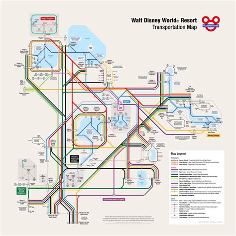 Walt Disney World Resort Transportation Map : DisneyWorldTransport