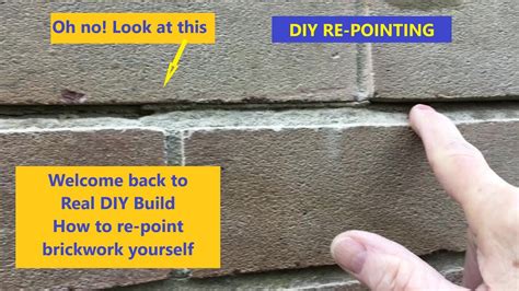 DIY Repointing brickwork. How to repoint your own brickwork DIY - YouTube