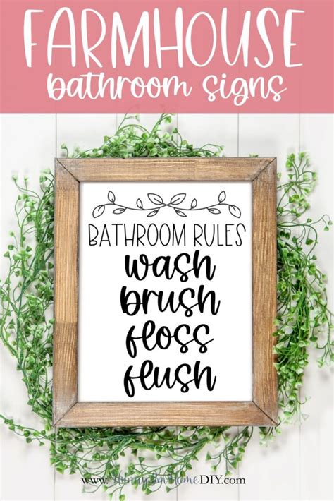 DIY Farmhouse Bathroom Printables to Decorate Your Home