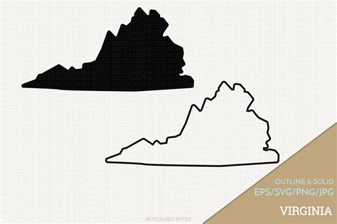 Virginia Outline Vector at GetDrawings | Free download