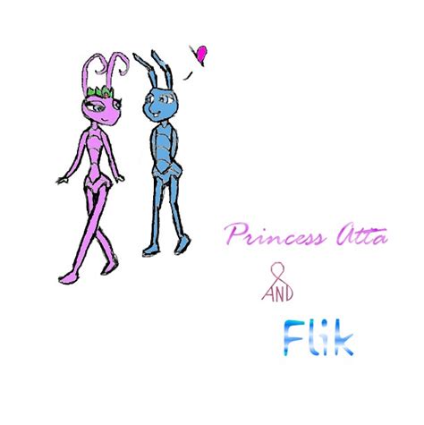 Princess Atta and Flik by NikChik-11 on DeviantArt