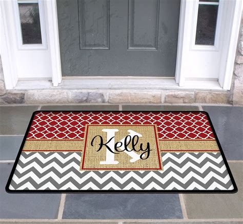 Personalized Door Mat Custom Doormat Monogrammed Custom Rug