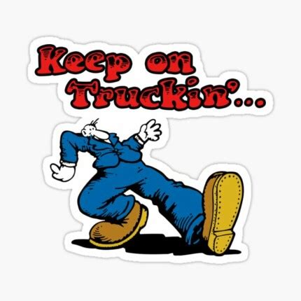 KEEP ON TRUCKIN STICKER - Pro Sport Stickers