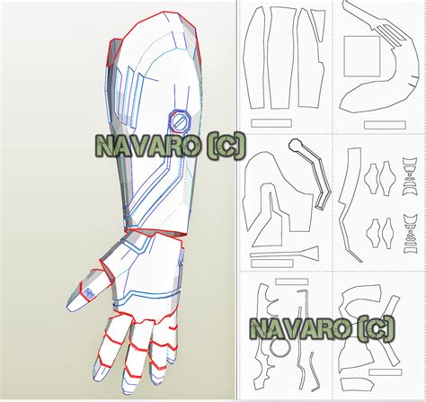 Iron Man Hand Template Free Download