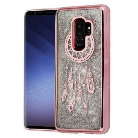 Samsung Galaxy S9 Plus Case, by Insten Quicksand Glitter Dreamcatcher Hard Plastic/Soft TPU ...