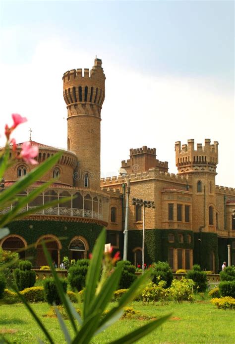 A Battlement Tower of Bangalore Palace View with Beautiful Garden ...