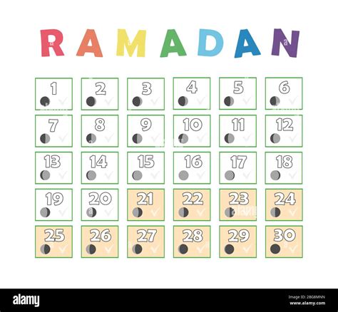 Fasting Calendar Ramadan 2024 - Winna Kamillah