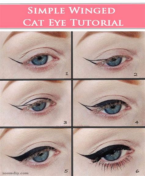 FASHION/BEUTY: 5 SIMPLE TO FOLLOW BEGINNER'S CAT EYES TUTORIAL