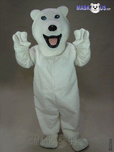 Polar Bear, Deluxe Adult Size Polar Bear Mascot Costume - 21013 - MaskUS.com