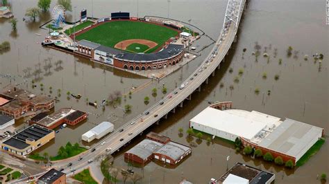 Davenport remains flooded a week after temporary levee breaks | CNN | Levee, Flood, Davenport iowa