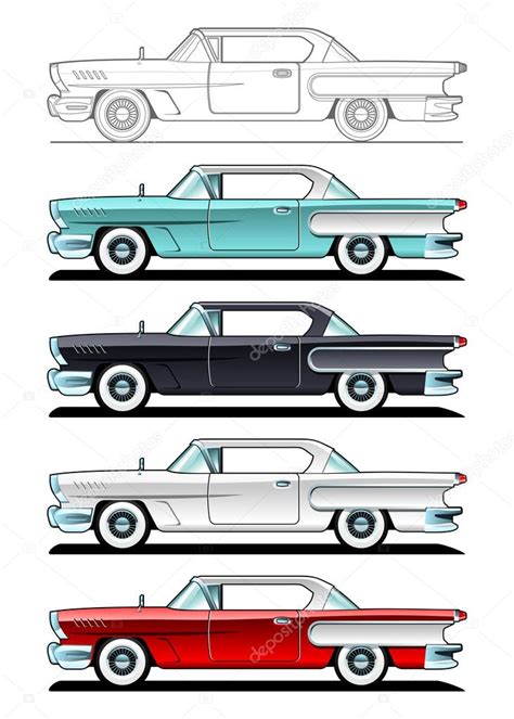 Classic Cars - 60s — Stock Vector © suricoma #11935257