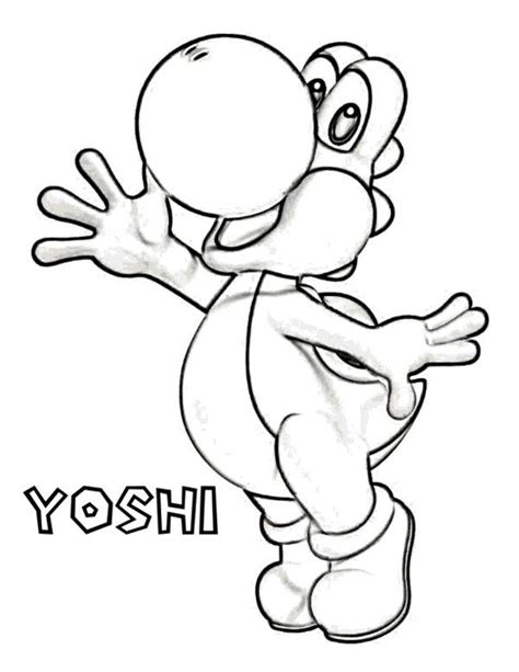 Super Mario Yoshi Coloring Pages | Mario coloring pages, Super mario ...