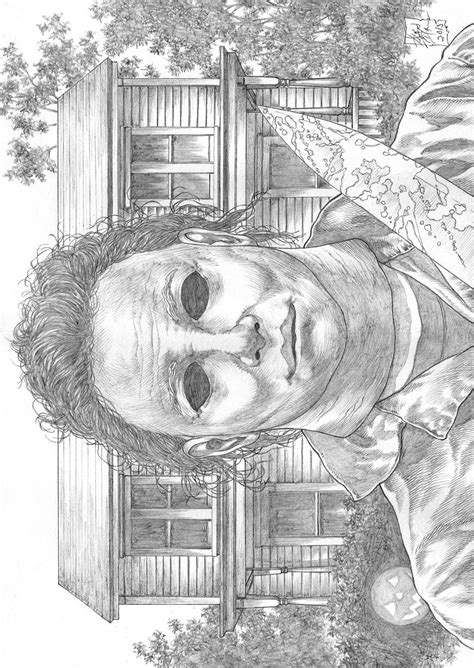 Creepy Michael Myers Halloween Night Pencils