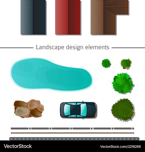 Landscape design elements Royalty Free Vector Image