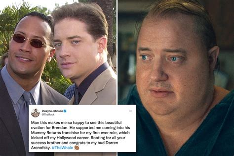 Why Dwayne Johnson is happy for his ‘brother’ Brendan Fraser