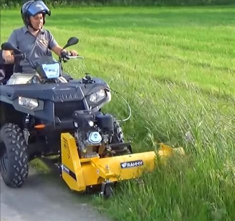 Rammy Lawn Mower ATV Attachment | Atv attachments, Lawn mower, Atv ...