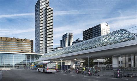 The Hague's elegant new light rail station masters curved glass and steel | Inhabitat - Green ...