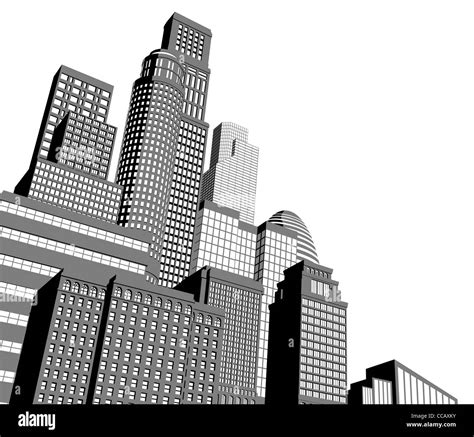 Skyscrapers perspective Black and White Stock Photos & Images - Alamy