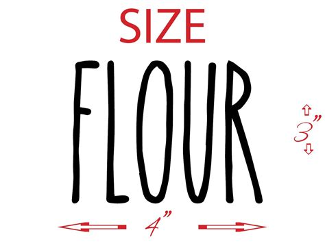 Flour Sugar jar labels wall vinyl decal sticker cute | Etsy