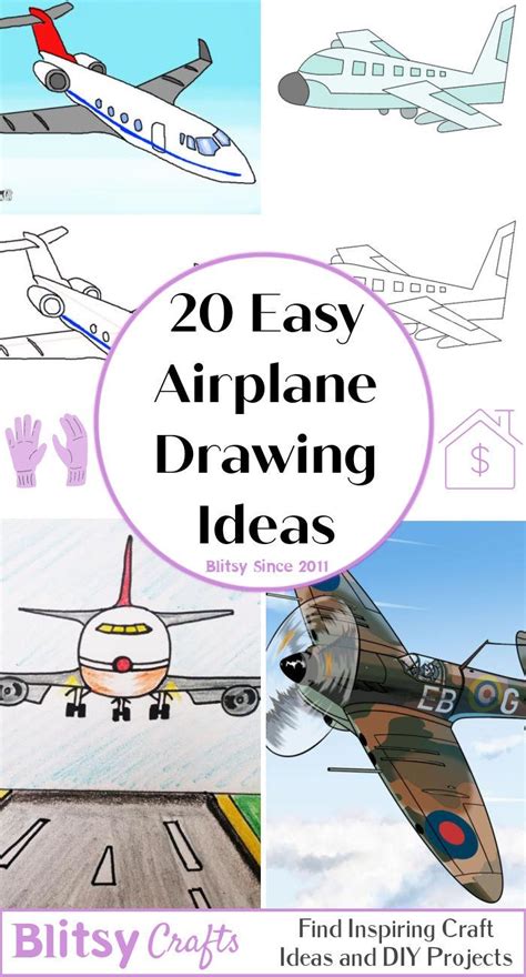 20 Easy Airplane Drawing Ideas - How to Draw a Plane